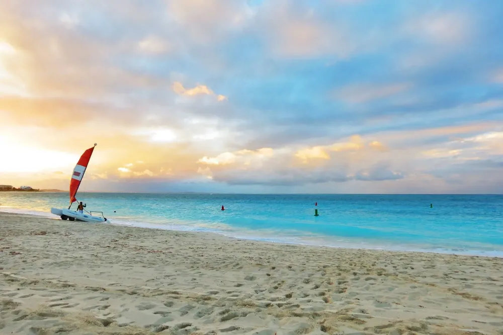 grace bay sunset turks and caicos